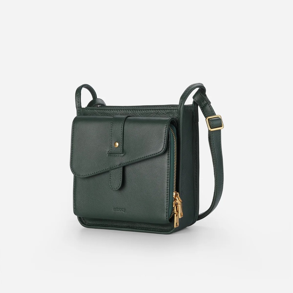 Green Minooy Athena Unique Design Mini Crossbody Bag / Wallet